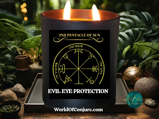 EVIL EYE PROTECTION | King Solomon 2nd Pentacle of the Sun Ritual Candle Kit