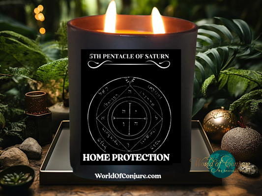 HOME PROTECTION | King Solomon 5th Pentacle of Saturn Ritual Candle Kit