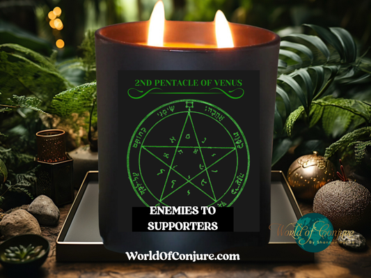 ENEMIES INTO SUPPORTERS | King Solomon 2nd Pentacle of Venus Ritual Candle Kit